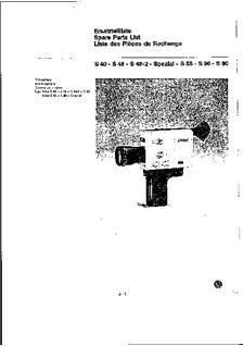 Nizo S 48 manual. Camera Instructions.